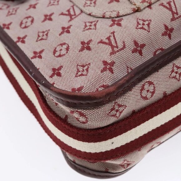 LOUIS VUITTON Monogram Mini Besace Mary Kate Bag Red M92321 LV Auth SW1479 - Picture 5 of 16
